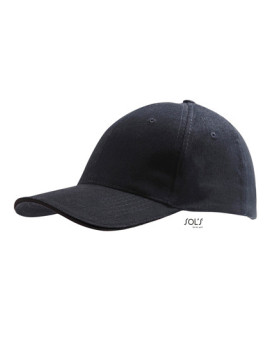 Casquettes personnalisée 100% coton 260 g/m² - SOL´S 88100 - Casquettes avec marquage broderie, flocage ou impression. Grossi...