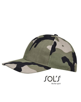 Casquettes personnalisée 100% coton 260 g/m² - SOL´S 88100 - Casquettes avec marquage broderie, flocage ou impression. Grossi...