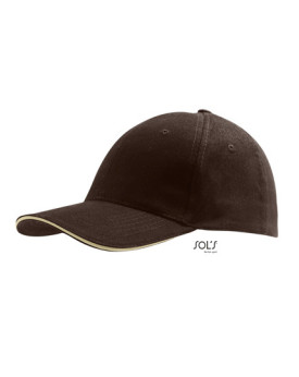 Casquettes personnalisée 100% coton 260 g/m² - SOL´S 88100 - Casquettes avec marquage broderie, flocage ou impression. Grossi...