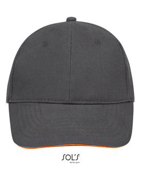 Casquettes personnalisée 100% coton 260 g/m² - SOL´S 88100 - Casquettes avec marquage broderie, flocage ou impression. Grossi...