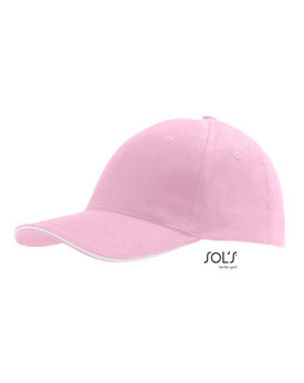 Casquettes personnalisée 100% coton 260 g/m² - SOL´S 88100 - Casquettes avec marquage broderie, flocage ou impression. Grossi...