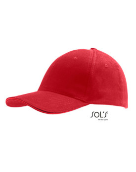 Casquettes personnalisée 100% coton 260 g/m² - SOL´S 88100 - Casquettes avec marquage broderie, flocage ou impression. Grossi...