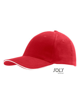Casquettes personnalisée 100% coton 260 g/m² - SOL´S 88100 - Casquettes avec marquage broderie, flocage ou impression. Grossi...