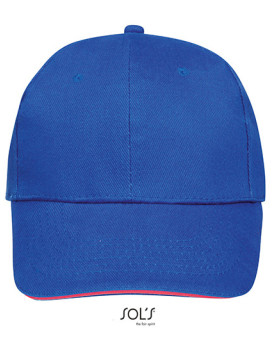 Casquettes personnalisée 100% coton 260 g/m² - SOL´S 88100 - Casquettes avec marquage broderie, flocage ou impression. Grossi...