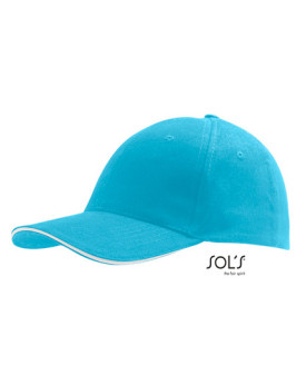 Casquettes personnalisée 100% coton 260 g/m² - SOL´S 88100 - Casquettes avec marquage broderie, flocage ou impression. Grossi...