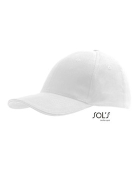 Casquettes personnalisée 100% coton 260 g/m² - SOL´S 88100 - Casquettes avec marquage broderie, flocage ou impression. Grossi...