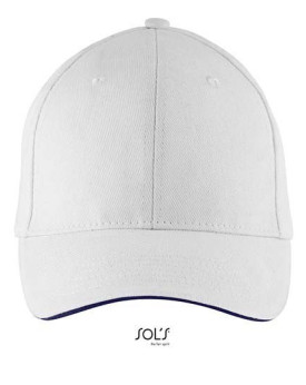 Casquettes personnalisée 100% coton 260 g/m² - SOL´S 88100 - Casquettes avec marquage broderie, flocage ou impression. Grossi...