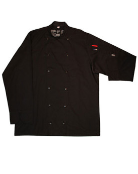 Veste Personnalisée Manche Longue|Manchettes Unisexe 200g/m² - Le Chef DE92 - Veste Personnalisée avec marquage broderie, flo...