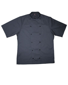 Veste Personnalisée Manche Courte Unisexe 200 g/m² - Le Chef DE92S - Veste Personnalisée avec marquage broderie, flocage ou i...