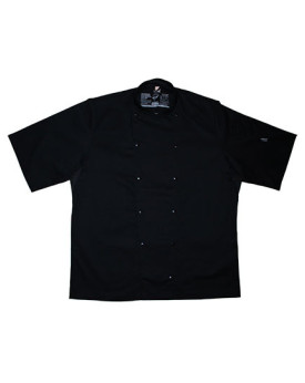 Veste Personnalisée Manche Courte Unisexe 200 g/m² - Le Chef DE92S - Veste Personnalisée avec marquage broderie, flocage ou i...