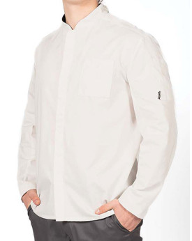 Veste Personnalisée Manche Longue Homme 200 g/m² - Le Chef DF118L - Veste Personnalisée avec marquage broderie, flocage ou im...