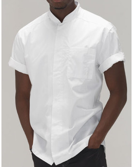 Chemise d'entreprise  Personnalisée Couleur:White 