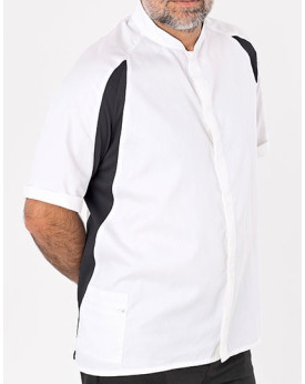 Veste Personnalisée Manche Courte Unisexe 160 g/m² - Le Chef DE128 - Veste Personnalisée avec marquage broderie, flocage ou i...