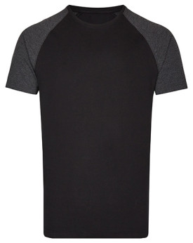 Tee shirt Personnalisé Manche Courte|Raglan Bande de propreté|Col rond Homme  160 g/m² - Miners mate MY110 - Tee shirt Person...