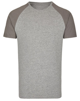 Tee shirt Personnalisé Manche Courte|Raglan Bande de propreté|Col rond Homme  160 g/m² - Miners mate MY110 - Tee shirt Person...