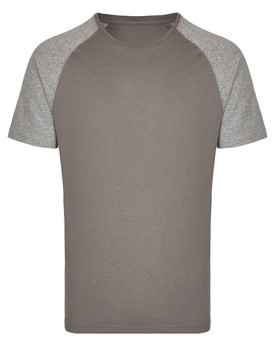 Tee shirt Personnalisé Manche Courte|Raglan Bande de propreté|Col rond Homme  160 g/m² - Miners mate MY110 - Tee shirt Person...