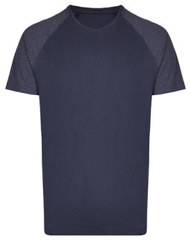 Tee shirt Personnalisé Manche Courte|Raglan Bande de propreté|Col rond Homme  160 g/m² - Miners mate MY110 - Tee shirt Person...