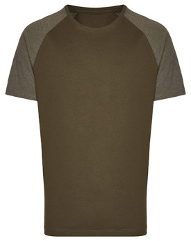 Tee shirt Personnalisé Manche Courte|Raglan Bande de propreté|Col rond Homme  160 g/m² - Miners mate MY110 - Tee shirt Person...