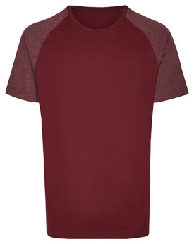 Tee shirt Personnalisé Manche Courte|Raglan Bande de propreté|Col rond Homme  160 g/m² - Miners mate MY110 - Tee shirt Person...
