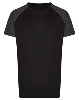 Tee shirt Personnalisé Manche Courte|Raglan Bande de propreté|Col rond Homme  160 g/m² - Miners mate MY111 - Tee shirt Person...