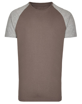 Tee shirt Personnalisé Manche Courte|Raglan Bande de propreté|Col rond Homme  160 g/m² - Miners mate MY111 - Tee shirt Person...