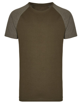 Tee shirt Personnalisé Manche Courte|Raglan Bande de propreté|Col rond Homme  160 g/m² - Miners mate MY111 - Tee shirt Person...