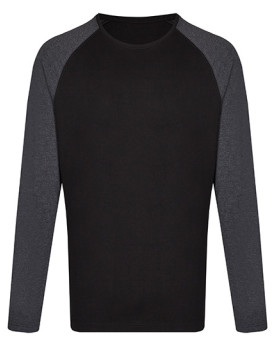 Tee shirt Personnalisé Manche Longue|Raglan Bande de propreté|Col rond Homme ou Femme 160 g/m² - Miners mate MY210 - Tee shir...