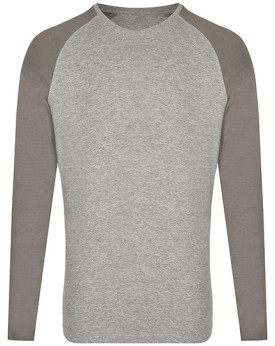 Tee shirt Personnalisé Manche Longue|Raglan Bande de propreté|Col rond Homme ou Femme 160 g/m² - Miners mate MY210 - Tee shir...