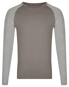 Tee shirt Personnalisé Manche Longue|Raglan Bande de propreté|Col rond Homme ou Femme 160 g/m² - Miners mate MY210 - Tee shir...