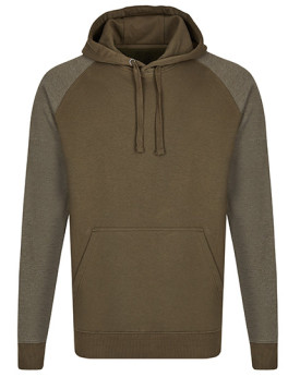 Sweat Personnalisée Raglan Bande de propreté Homme  300 g/m² - Miners mate MY610 - Sweat Personnalisé avec marquage broderie,...