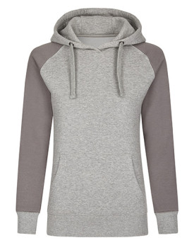 Sweat Personnalisée Raglan Bande de propreté Femme  300 g/m² - Miners mate MY620 - Sweat Personnalisé avec marquage broderie,...
