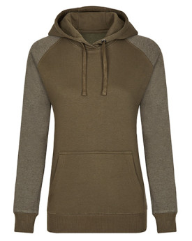 Sweat Personnalisée Raglan Bande de propreté Femme  300 g/m² - Miners mate MY620 - Sweat Personnalisé avec marquage broderie,...