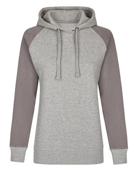 Sweat Personnalisée Raglan Bande de propreté Femme  300 g/m² - Miners mate MY621 - Sweat Personnalisé avec marquage broderie,...