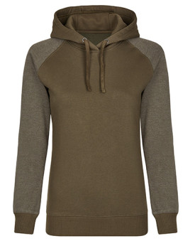 Sweat Personnalisée Raglan Bande de propreté Femme  300 g/m² - Miners mate MY621 - Sweat Personnalisé avec marquage broderie,...