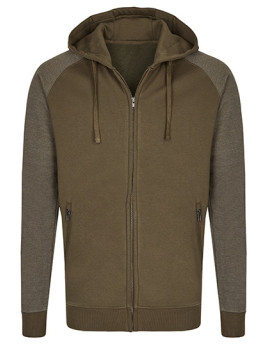 Sweat Personnalisée Manche Longue|avec liseré|Raglan Bande de propreté Homme  300 g/m² - Miners mate MY710 - Sweat Personnali...