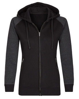 Sweat Personnalisée Manche Longue|avec liseré|Raglan Bande de propreté Femme  300 g/m² - Miners mate MY720 - Sweat Personnali...