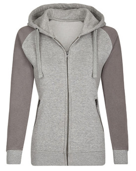 Sweat Personnalisée Manche Longue|avec liseré|Raglan Bande de propreté Femme  300 g/m² - Miners mate MY720 - Sweat Personnali...
