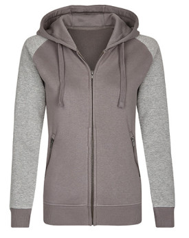 Sweat Personnalisée Manche Longue|avec liseré|Raglan Bande de propreté Femme  300 g/m² - Miners mate MY720 - Sweat Personnali...