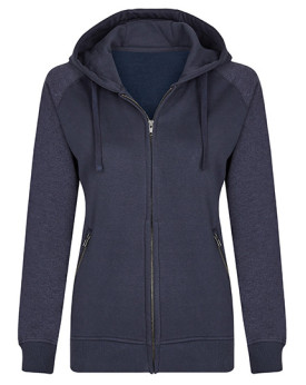 Sweat Personnalisée Manche Longue|avec liseré|Raglan Bande de propreté Femme  300 g/m² - Miners mate MY720 - Sweat Personnali...