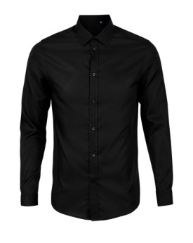 Chemise d'entreprise Personnalisée Manche Longue|Manchettes Duo - NEOBLU 03182 - Chemise d'entreprise Personnalisée avec marq...