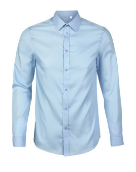 Chemise d'entreprise Personnalisée Manche Longue|Manchettes Duo - NEOBLU 03182 - Chemise d'entreprise Personnalisée avec marq...