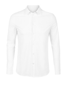 Chemise d'entreprise Personnalisée Manche Longue|Manchettes Duo - NEOBLU 03198 - Chemise d'entreprise Personnalisée avec marq...