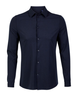 Chemise d'entreprise Personnalisée Manche Longue|Manchettes Duo - NEOBLU 03198 - Chemise d'entreprise Personnalisée avec marq...