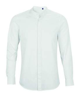 Chemise d'entreprise Personnalisée Manche Longue|Manchettes Duo - NEOBLU 03792 - Chemise d'entreprise Personnalisée avec marq...