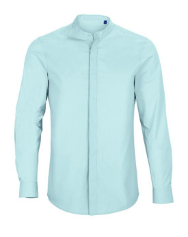 Chemise d'entreprise Personnalisée Manche Longue|Manchettes Duo - NEOBLU 03792 - Chemise d'entreprise Personnalisée avec marq...