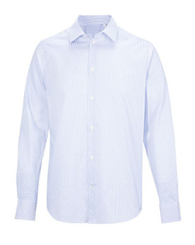 Chemise d'entreprise Personnalisée Manche Longue avec liseré Duo 100% coton 240 g/m² - NEOBLU 04339 - Chemise d'entreprise Pe...