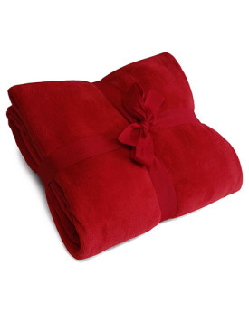 Couvertures Personnalisés Couleur:Bordeaux Taille:180 x 130 cm