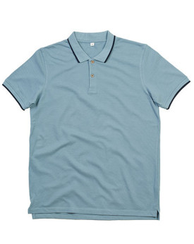 Polo Personnalisé Manche Courte avec liseré Duo 210 g/m² - Mantis M191 - Polo Personnalisé avec marquage broderie, flocage ou...