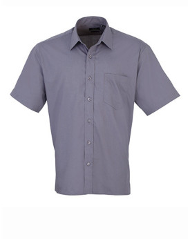 Chemise d'entreprise Personnalisée Manche Courte Duo 105 g/m² - Premier Workwear PR202 - Chemise d'entreprise Personnalisée a...