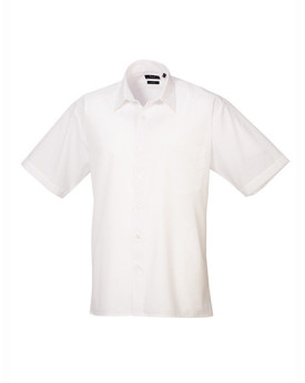 Chemise d'entreprise Personnalisée Manche Courte Duo 105 g/m² - Premier Workwear PR202 - Chemise d'entreprise Personnalisée a...